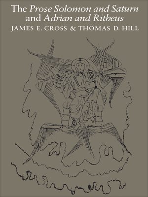 cover image of The Prose Solomon and Saturn and Adrian and Ritheus